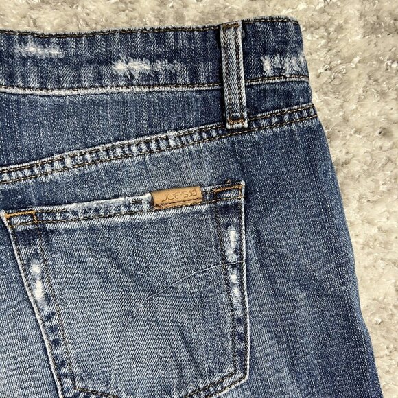 Joe's Jeans 29 Billie Crop Boyfriend Slim Crop Distressed Cuffed Japanese Denim - Picture 7 of 11